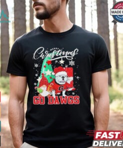 Georgia Bulldogs Merry Christmas 2024 Go Dawgs Shirt