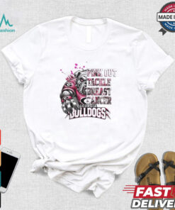 Georgia Bulldogs Pink Out Tackle Breast Cancer 2024 T shirt