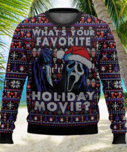 Ghostface What’s Your Favorite Holiday Movie Ugly Christmas Sweater