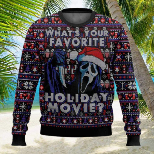 Ghostface What’s Your Favorite Holiday Movie Ugly Christmas Sweater