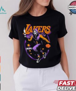 Ghostface x NBA Los Angeles Lakers Graphic 2024 t shirt