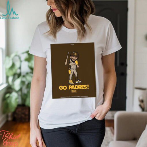 Go Padres Fernando Tatis Jr San Diego Padres The Playoffs Poster t shirt