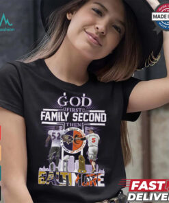 God First Family Second Then Baltimore Ravens x Baltimore Orioles Signature Unisex T Shirt
