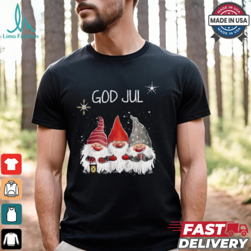 God Jul, Cute Gnome Perfect Christmas Gift Shirt
