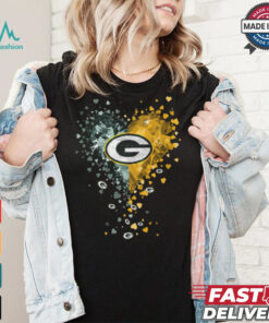 Green Bay Packers Crystal Heart Shirt