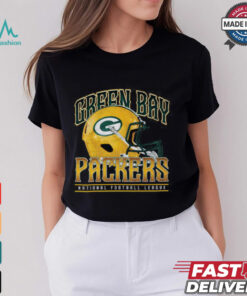 Green Bay Packers Helmet Garment Dyed Heavyweight T Shirt