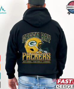 Green Bay Packers Helmet Garment Dyed Heavyweight T Shirt