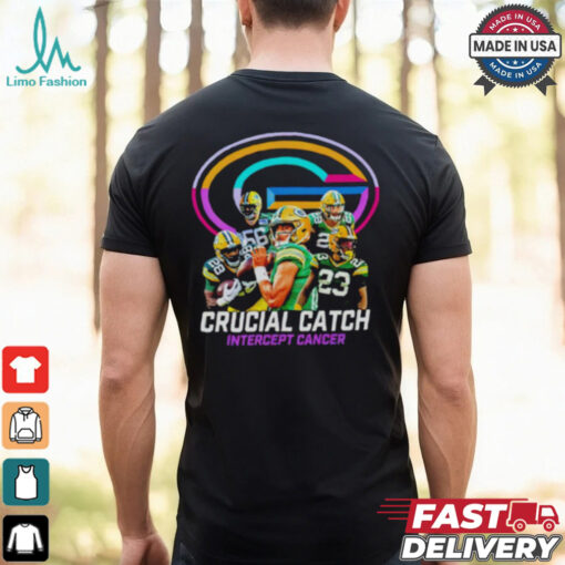 Green Bay Packers Key Catch Against Cancer NFL Shirt