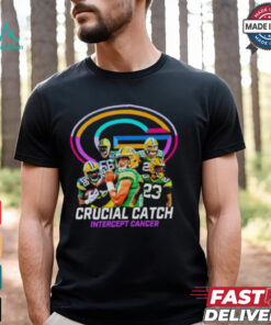 Green Bay Packers Key Catch Against Cancer NFL Shirt