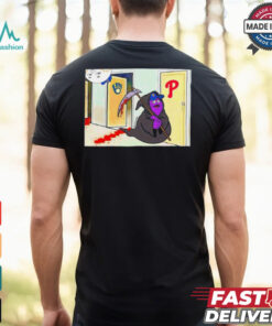 Grimace Grim Reaper vs Phillies knock knock MLB shirt