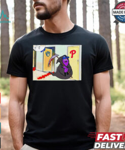 Grimace Grim Reaper vs Phillies knock knock MLB shirt
