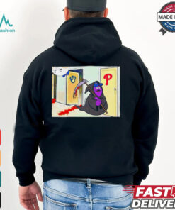 Grimace Grim Reaper vs Phillies knock knock MLB shirt