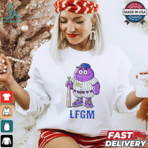 Grimace Mets baseball mascot beautiful monster shirt