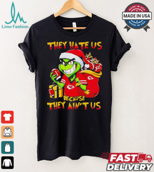 Grinch Chiefs they hate us because they ain’t us Christmas shirt