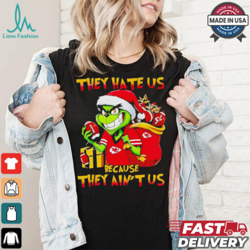 Grinch Chiefs they hate us because they ain’t us Christmas shirt