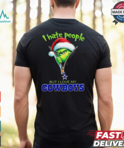 Grinch I hate people but I love my Dallas Cowboys Christmas shirt