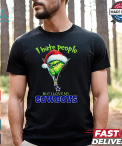 Grinch I hate people but I love my Dallas Cowboys Christmas shirt