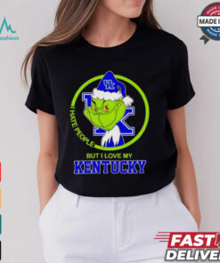 Grinch I hate people but I love my Kentucky Wildcats shirt