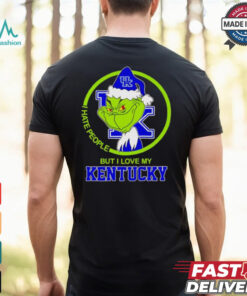 Grinch I hate people but I love my Kentucky Wildcats shirt