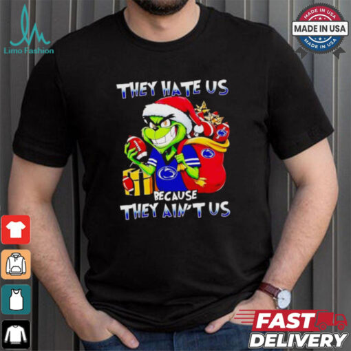 Grinch Nittany Lions they hate us because they ain’t us Christmas shirt