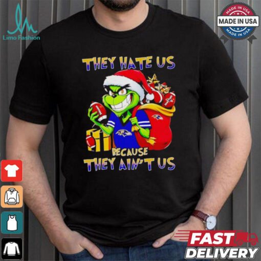 Grinch Ravens they hate us because they ain’t us Christmas shirt