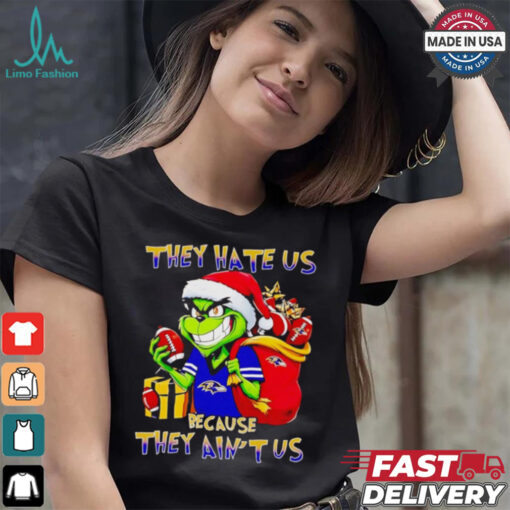 Grinch Ravens they hate us because they ain’t us Christmas shirt