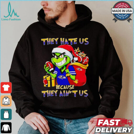 Grinch Ravens they hate us because they ain’t us Christmas shirt