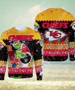 Grinch Stole Christmas Kansas City Chiefs The Toilet American Football NFL Ugly Sweater Jumper