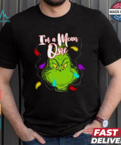 Grinch With Light I’m A Mean One Christmas T Shirt