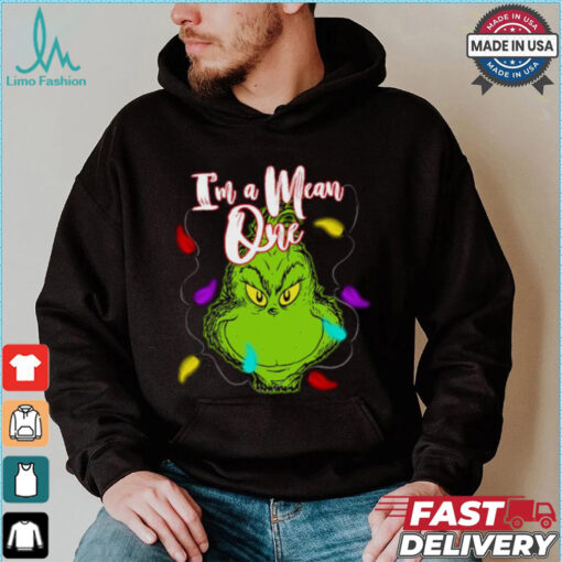 Grinch With Light I’m A Mean One Christmas T Shirt