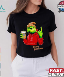 Grinch drink Starbucks Liverpool merry Christmas shirt