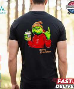 Grinch drink Starbucks Liverpool merry Christmas shirt