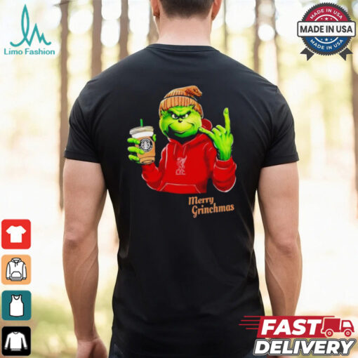 Grinch drink Starbucks Liverpool merry Christmas shirt