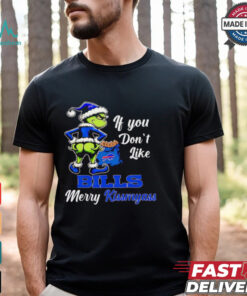 Grinch if you don’t like Bills merry kiss my ass Christmas shirt