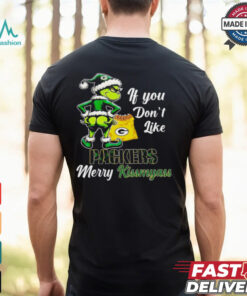 Grinch if you don’t like Packers merry kiss my ass Christmas shirt