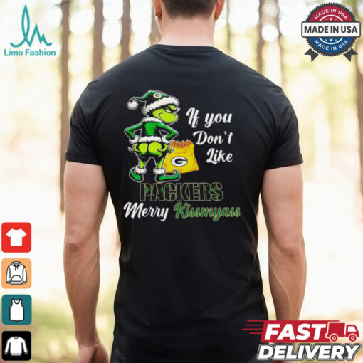 Grinch if you don’t like Packers merry kiss my ass Christmas shirt