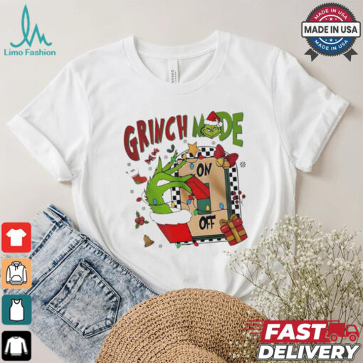 Grinch mode on off Christmas 2024 shirt
