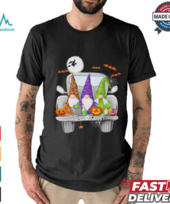 Halloween Gnomes With Truck Cute Gnomes Happy Shirt