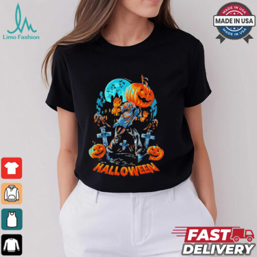 Halloween a pumpkin head shirt