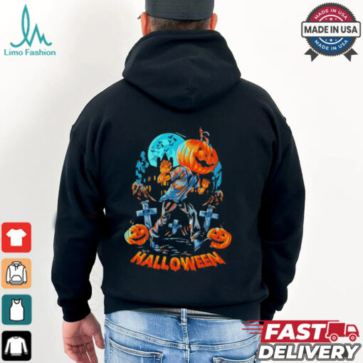 Halloween a pumpkin head shirt