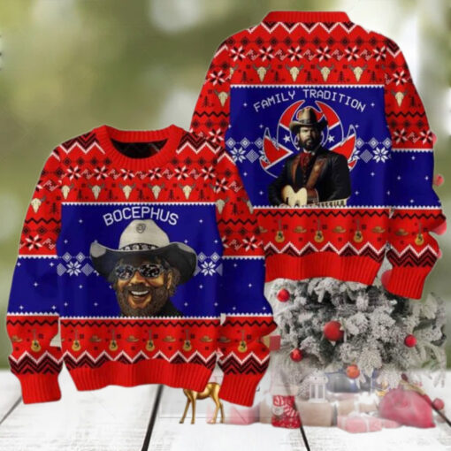 Hank Williams Jr Family Tradition Ugly Christmas Sweater Chirstmas Gifts 2024 Xmas For Family And Friends Ugly Sweater