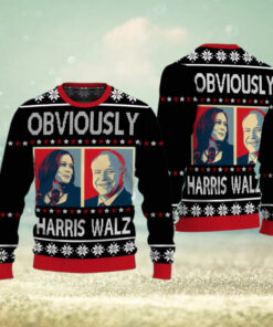 Harris Walz 2024 Obviously Ugly Sweater, Harris For President 2024 Shirt