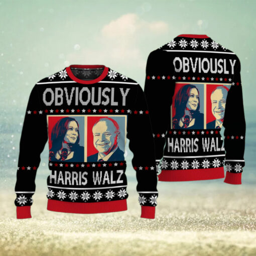 Harris Walz 2024 Obviously Ugly Sweater, Harris For President 2024 Shirt