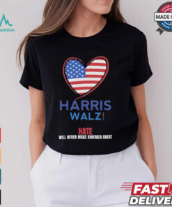 Harris Walz Shirt, USA LOVE, VOTE Blue Kamala Tim Shirt