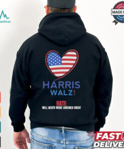 Harris Walz Shirt, USA LOVE, VOTE Blue Kamala Tim Shirt