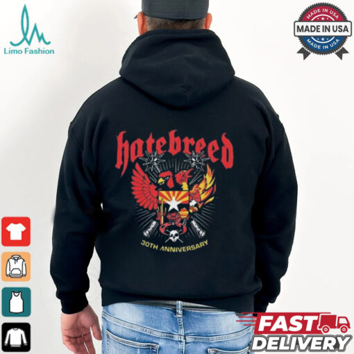 Hatebreed 30th Anniversary Tour Event Tee At The Van Buren Phoenix AZ On October 14th 2024 Shirt
