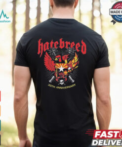 Hatebreed 30th Anniversary Tour Event Tee At The Van Buren Phoenix AZ On October 14th 2024 Shirt