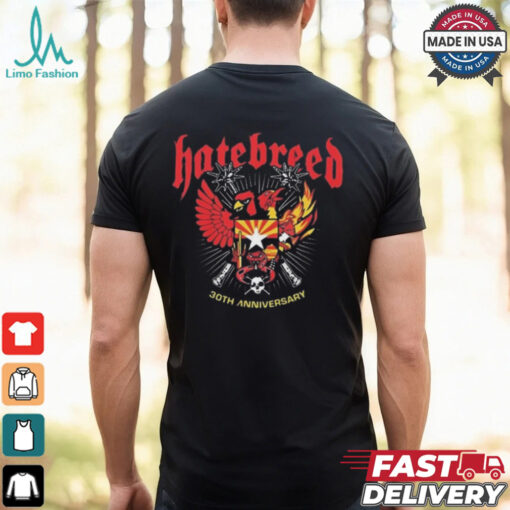 Hatebreed 30th Anniversary Tour Event Tee At The Van Buren Phoenix AZ On October 14th 2024 Shirt