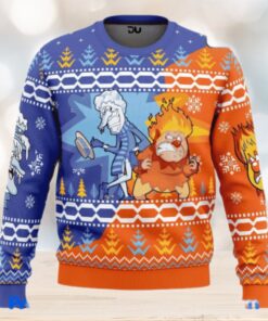 Heat and Snow Miser Ugly Christmas Sweaters