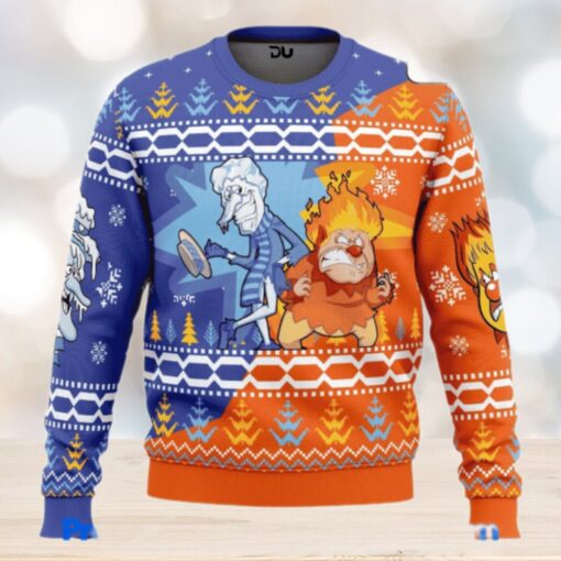 Heat and Snow Miser Ugly Christmas Sweaters